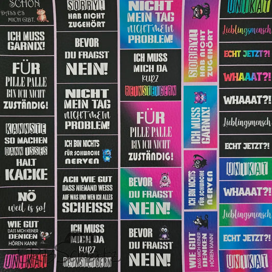 Kunstleder Panel Label-Collection Edition2 25x25 cm P25