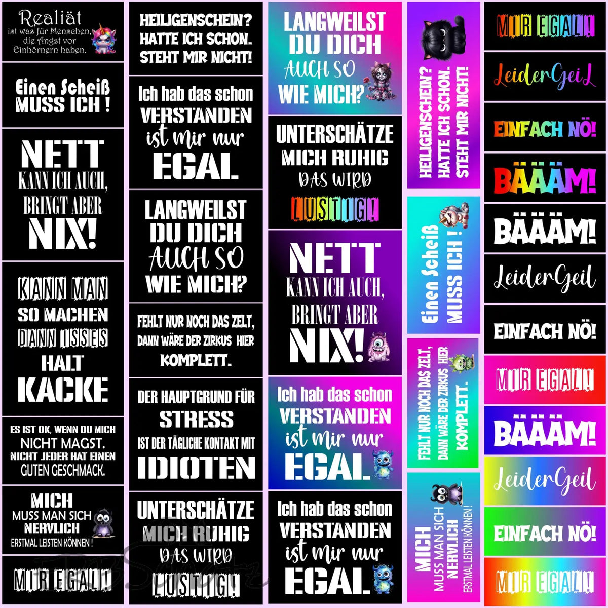Kunstleder Panel Label Sprüche Edition 1 - P25