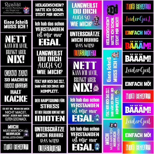 Kunstleder Panel Label Sprüche Edition 1 - P25
