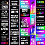 Kunstleder Panel Label Sprüche Edition 2 - P25