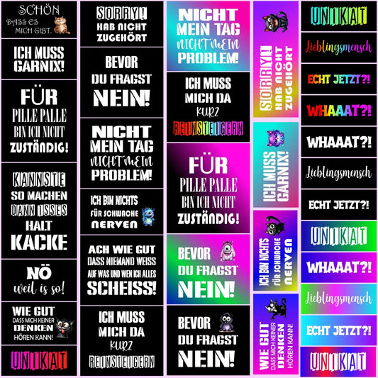 Kunstleder Panel Label Sprüche Edition 2 - P25