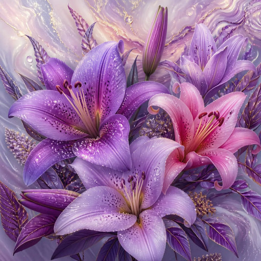 Kunstleder Panel Lilac Lilly| Größenauswahl - P15 P20 P25