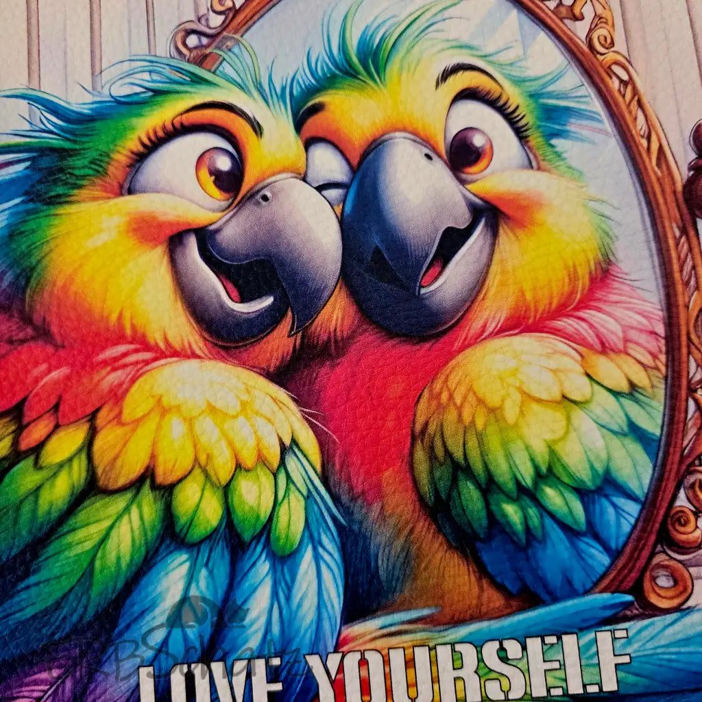 Kunstleder Panel ’Love yourself’ | 15 x 15cm - P15