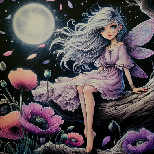 Kunstleder Panel Mondfee | 30x 30cm - Mondfee 30 - P30