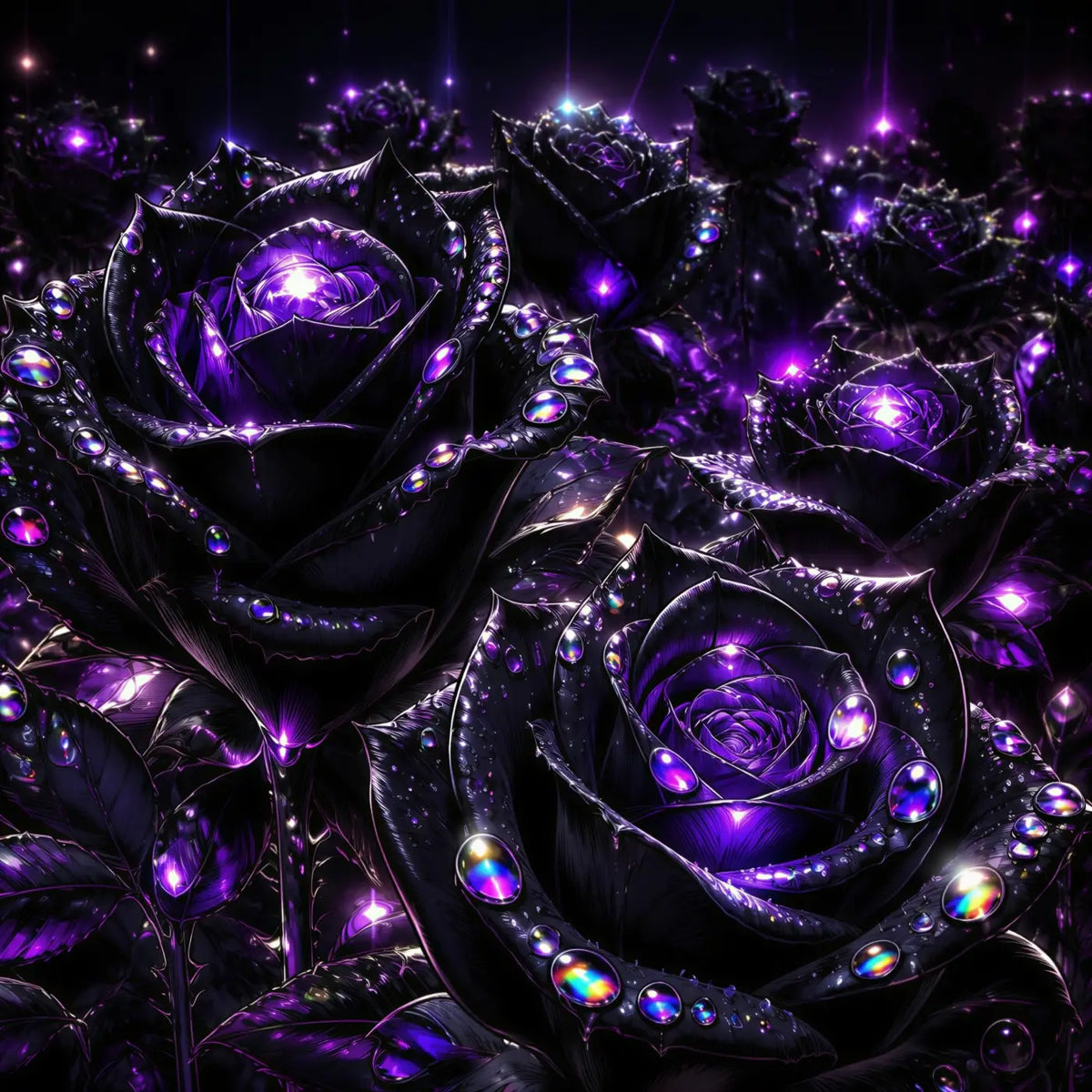 Kunstleder Panel Myst Glow Rose | Größenauswahl - P15 P20