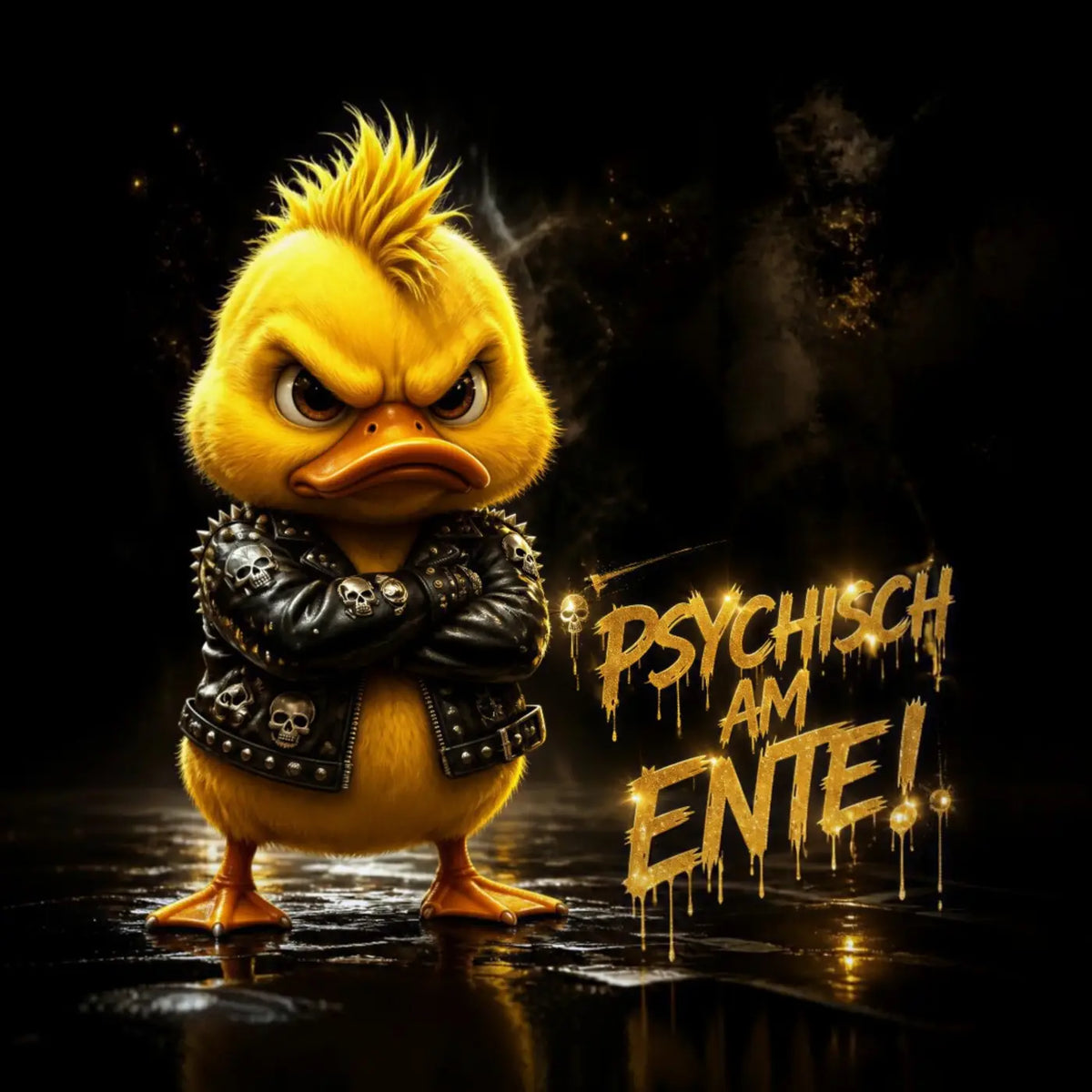 Kunstleder Panel Psycho Ente | Größenauswahl - P15 P20 P25