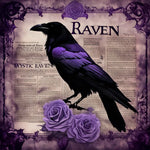 Kunstleder Panel Purple Raven | Größenauswahl - P15 P20 P25