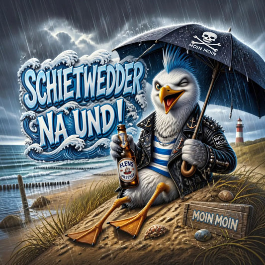 Kunstleder Panel Schietwedder Na und | Größenauswahl - P15