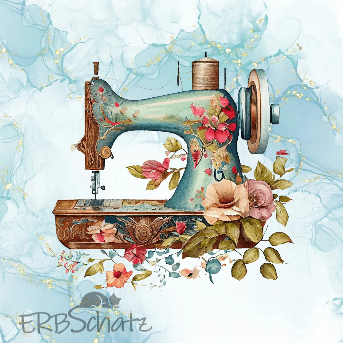 Kunstleder Panel Sewing Blue | Größenauswahl - P15 P20 P25