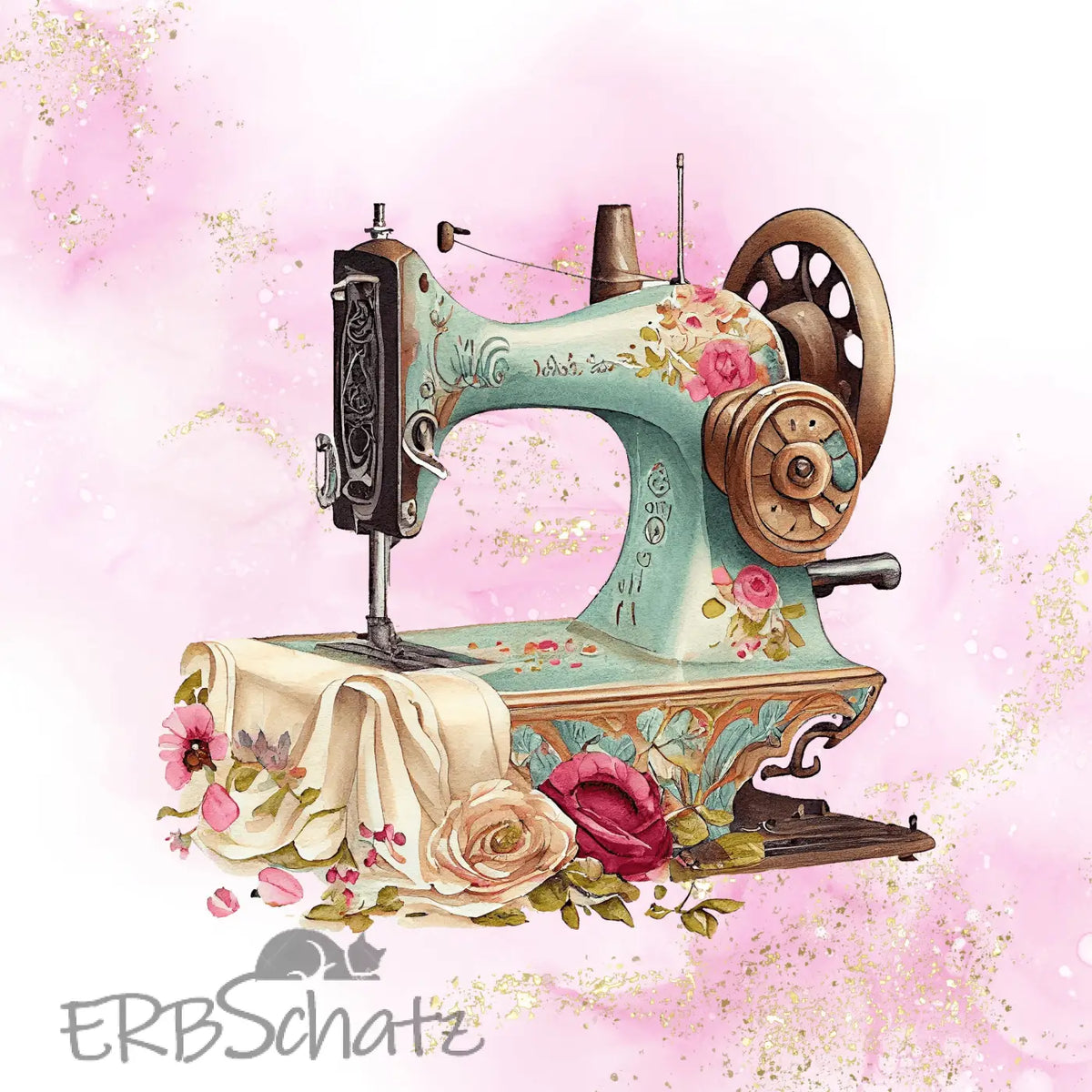 Kunstleder Panel Sewing Rose | Größenauswahl - P15 P20 P25