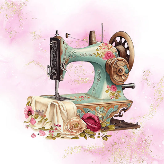 Kunstleder Panel Sewing Rose | Größenauswahl - P15 P20 P25