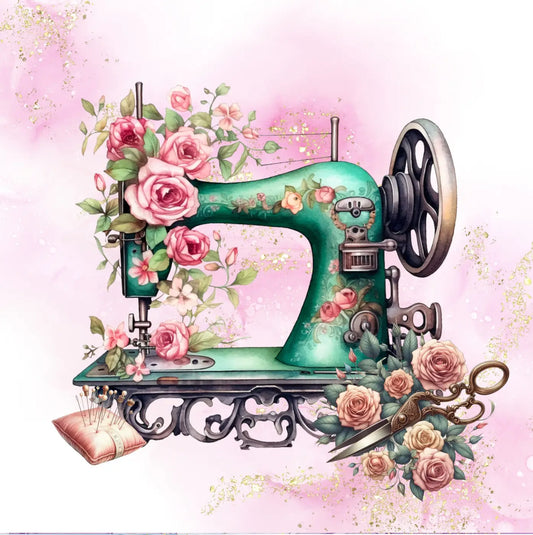 Kunstleder Panel Sewingmachine Green | Größenauswahl - P15
