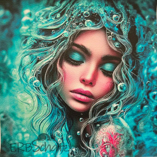 Kunstleder Panel Waterlove | 25x 25cm - Waterlove 25 - P25