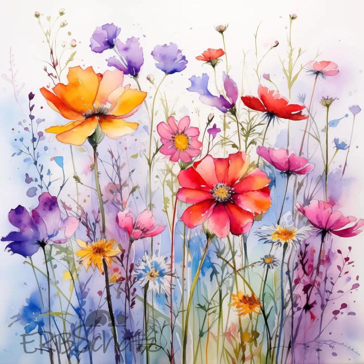 Kunstleder Panel Wildflower | Größenauswahl - P15 P20 P25