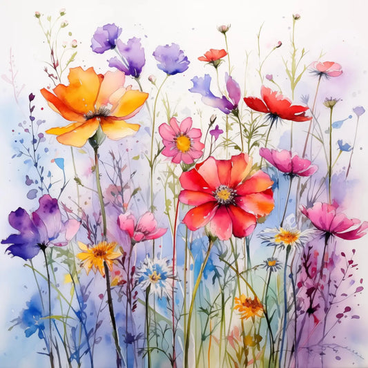 Kunstleder Panel Wildflower | Größenauswahl - P15 P20 P25
