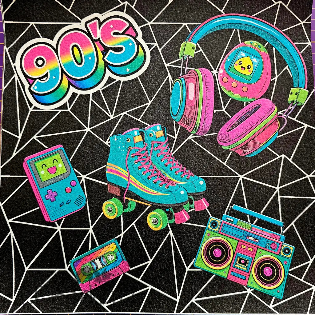 Kunstleder Panele 90’s Collection - 90’s / 15x15cm - P15