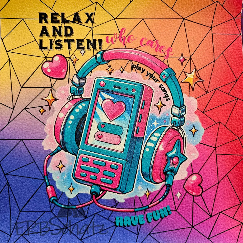 Kunstleder Panele 90’s Collection - Walkman / 15x15cm - P15