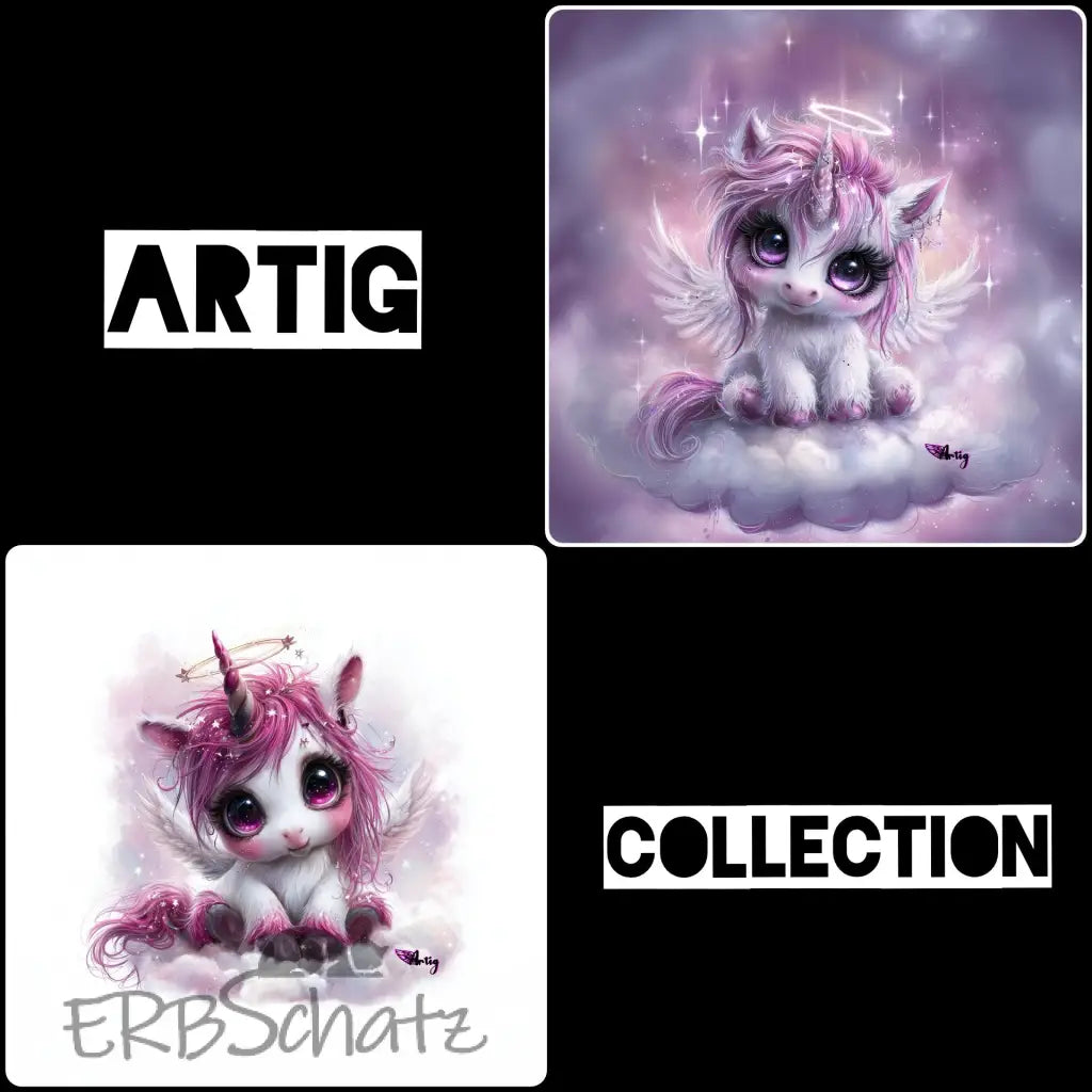 Kunstleder Panele Artig Angel Unicorn | 30x 30cm - P30
