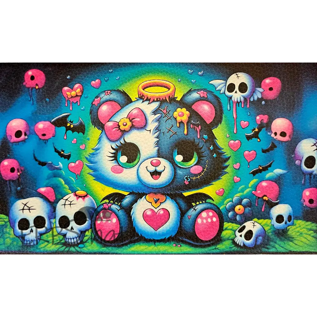 Kunstleder Panele Bears Collection - Black/White Bear