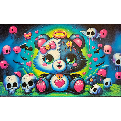 Kunstleder Panele Bears Collection - Black/White Bear