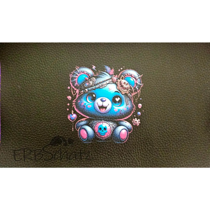 Kunstleder Panele Bears Collection - Blue Bear / 25x15cm