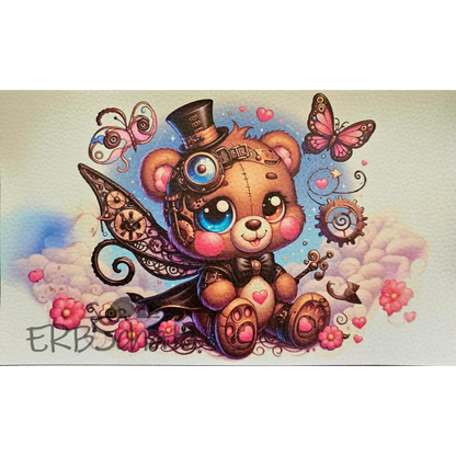 Kunstleder Panele Bears Collection - Steampunk Bear