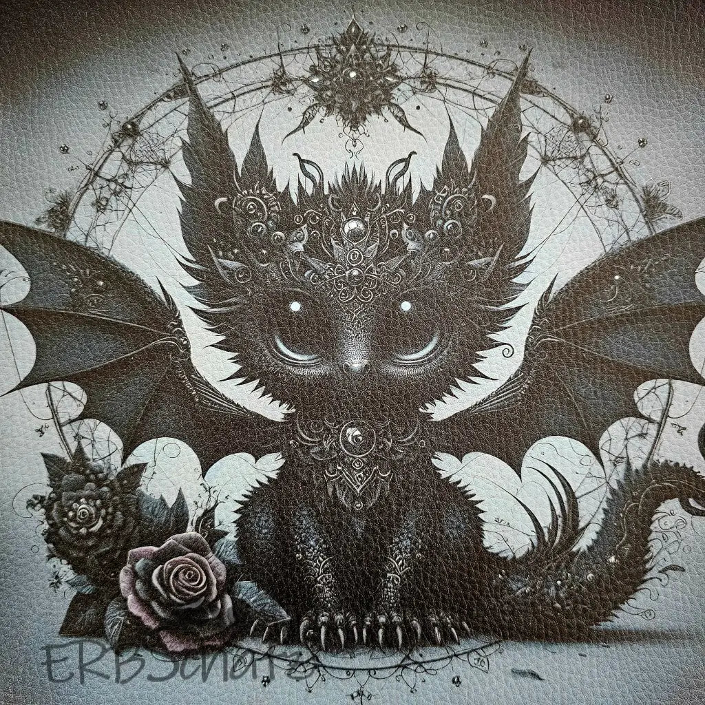 Kunstleder Panele Black Dragon Collection - Dragon Front