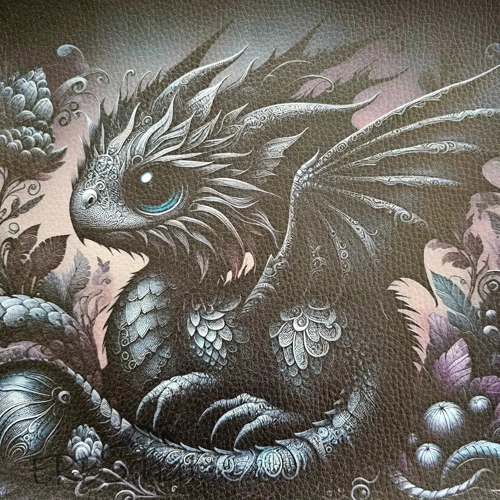 Kunstleder Panele Black Dragon Collection - Dragon Side