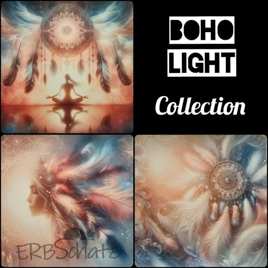 Kunstleder Panele Boho Light | 25x 25cm - P25