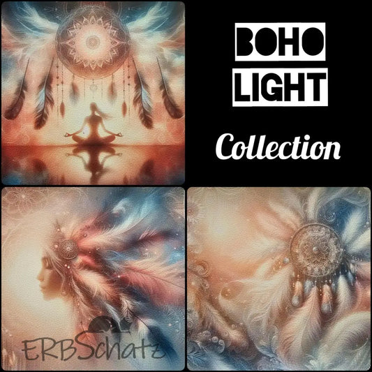 Kunstleder Panele Boho Light | 25x 25cm - P25