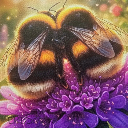 Kunstleder Panele BumbleBee Love | 15x 15cm - P15