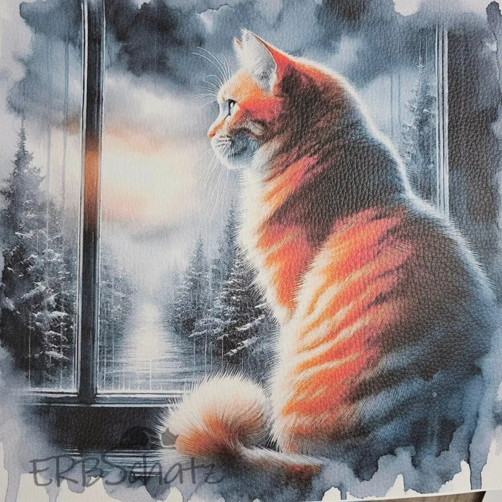 Kunstleder Panele Cat Collection 25 x cm - P25