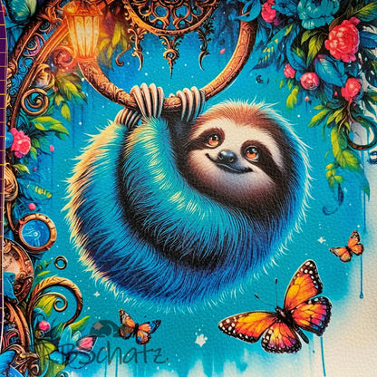 Kunstleder Panele Chillout Collection - Faultier hängend