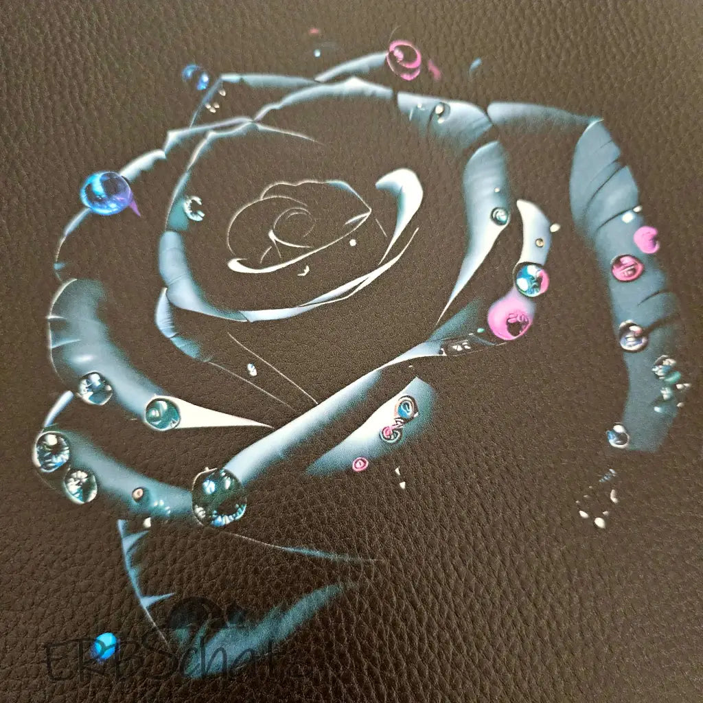Kunstleder Panele Classic Rose Collection - Black Rose