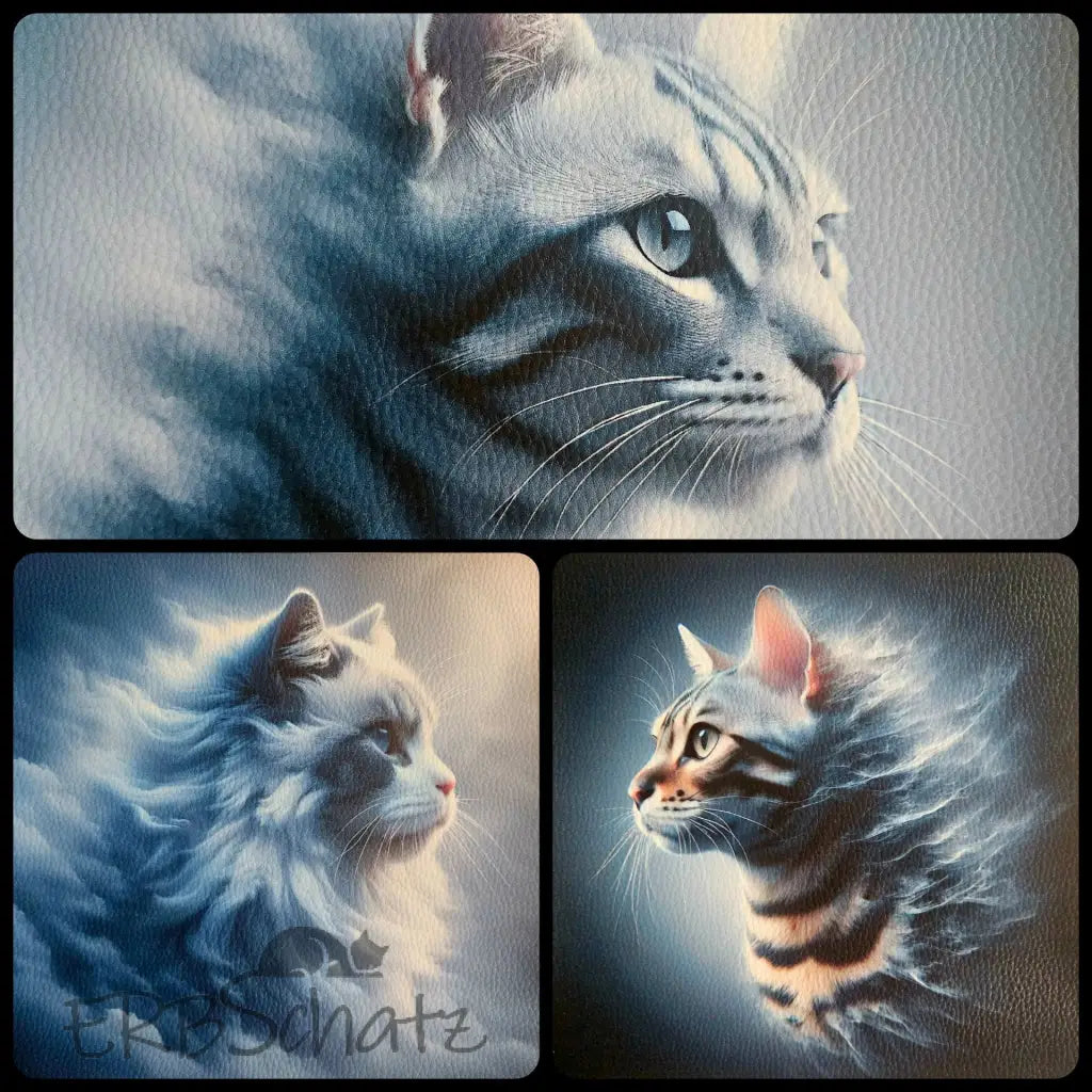 Kunstleder Panele Cloudy Cats Collection | 30x 30cm - P30