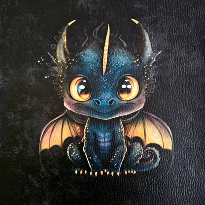 Kunstleder Panele Cute Dragons | 25x 25cm P25