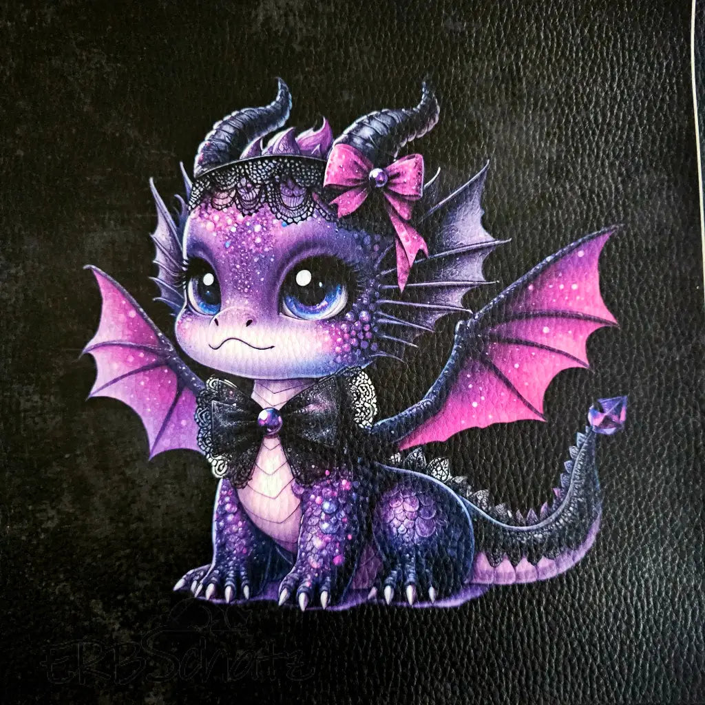 Kunstleder Panele Cute Dragons | 30x 30cm - Cute Dragon