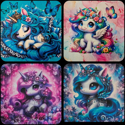 Kunstleder Panele Cute Einhorn Collection 15x 15cm P15