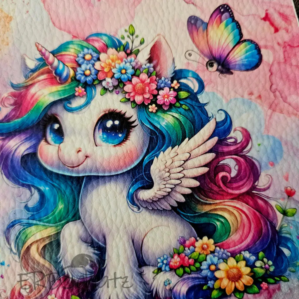 Kunstleder Panele Cute Einhorn Collection 15x 15cm - P15
