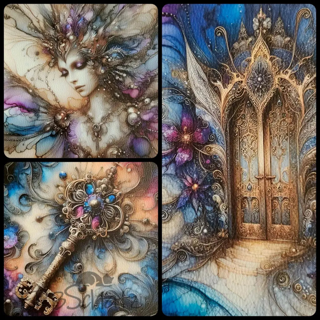 Kunstleder Panele Feen Welt Collection | 25x 25cm - P25