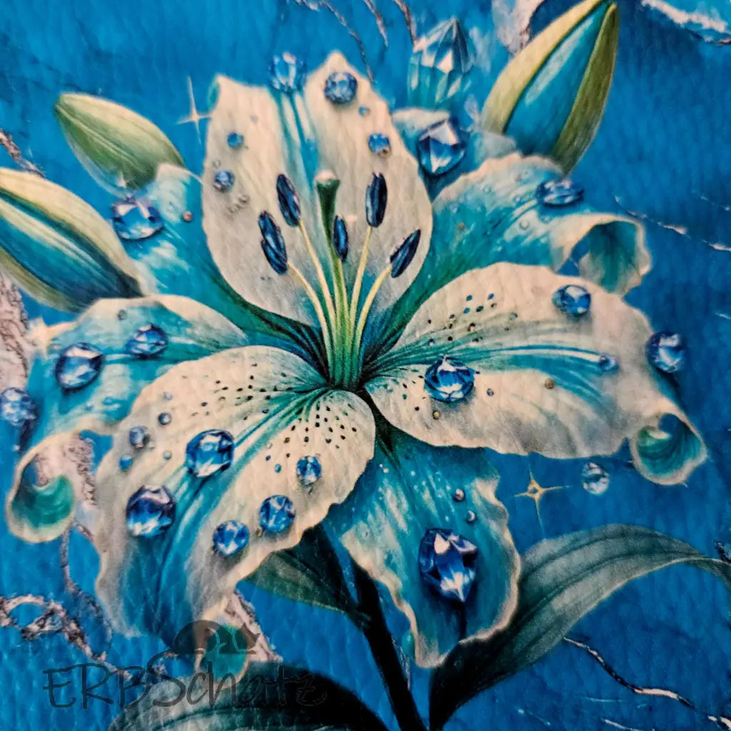 Kunstleder Panele Gems & Flowers 15x 15cm P15