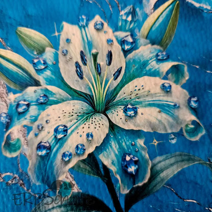 Kunstleder Panele Gems & Flowers 15x 15cm P15