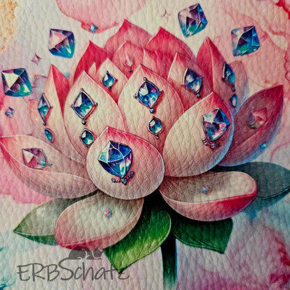 Kunstleder Panele Gems & Flowers 15x 15cm P15