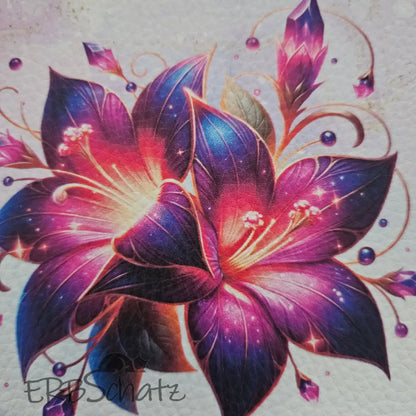 Kunstleder Panele Gems & Flowers 15x 15cm - P15