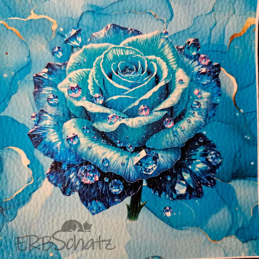 Kunstleder Panele Gems & Flowers 15x 15cm - P15