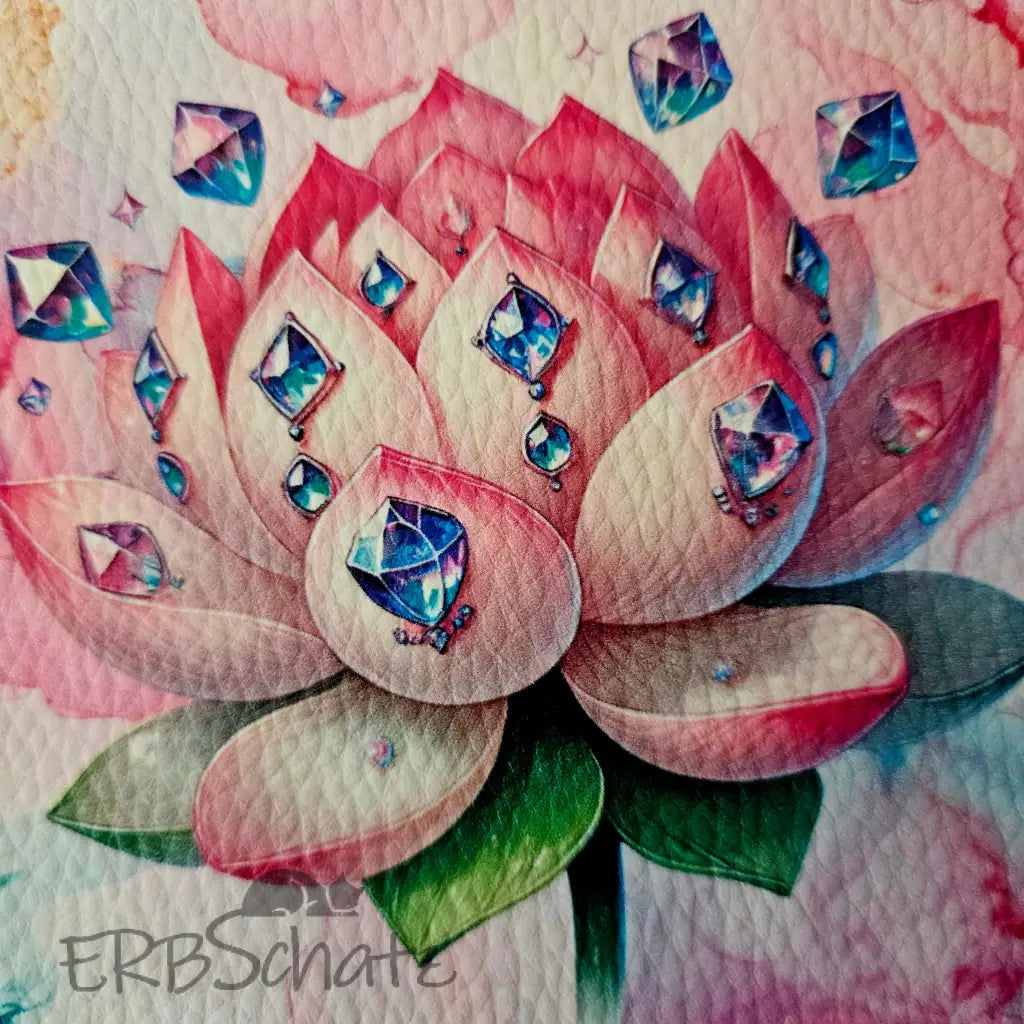 Kunstleder Panele Gems & Flowers 15x 15cm - P15