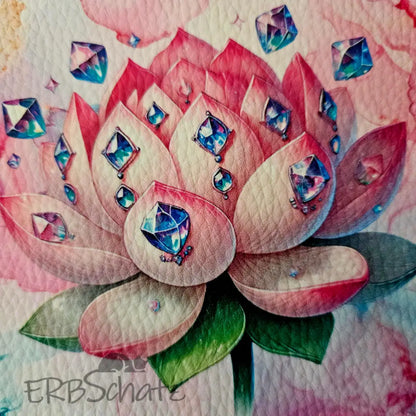 Kunstleder Panele Gems & Flowers 15x 15cm - P15