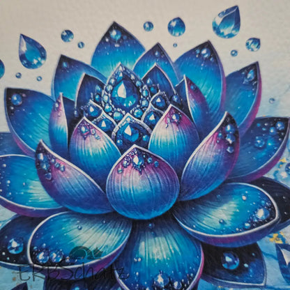 Kunstleder Panele Gems & Flowers 15x 15cm - P15