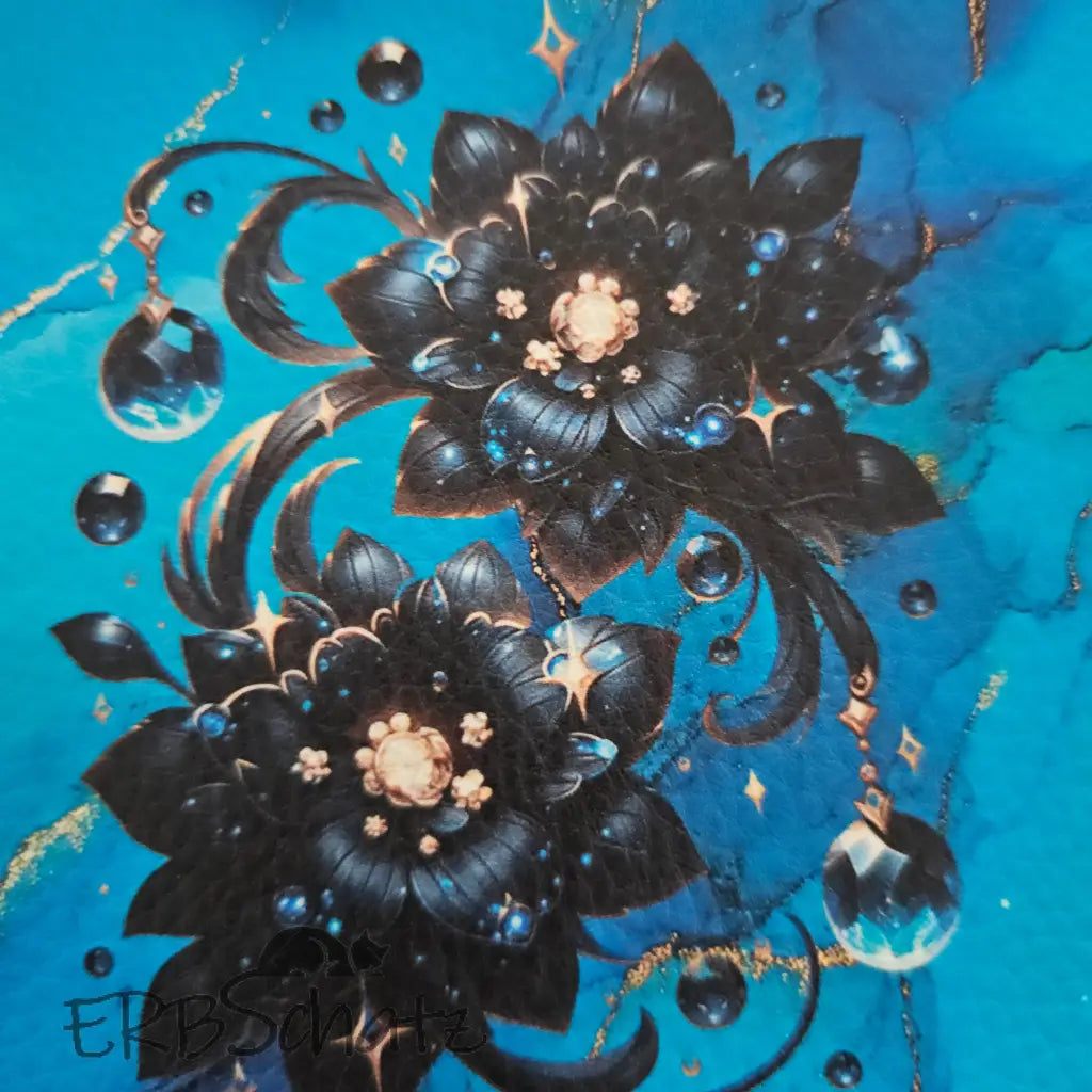 Kunstleder Panele Gems & Flowers 15x 15cm - P15