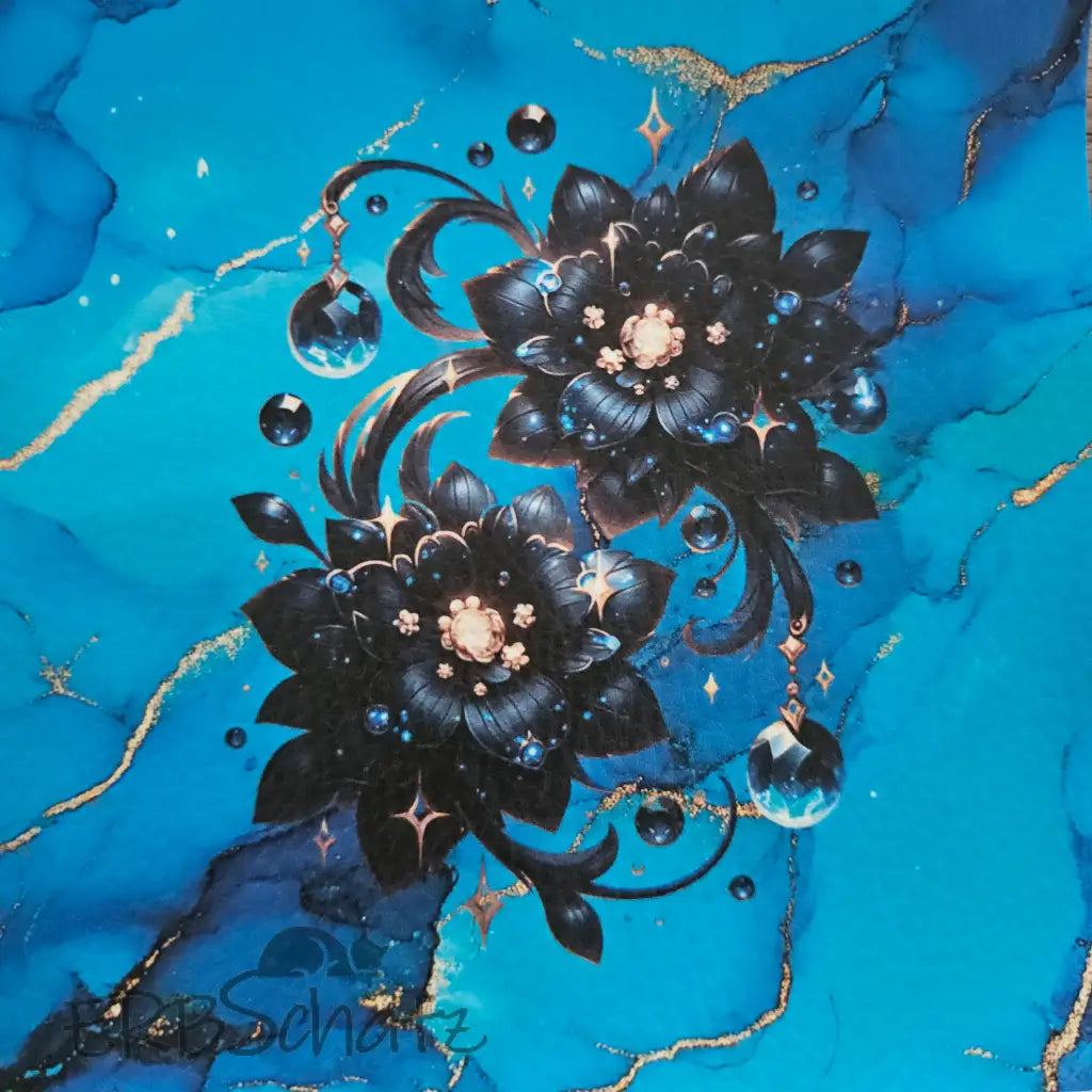 Kunstleder Panele Gems & Flowers 15x 15cm - P15